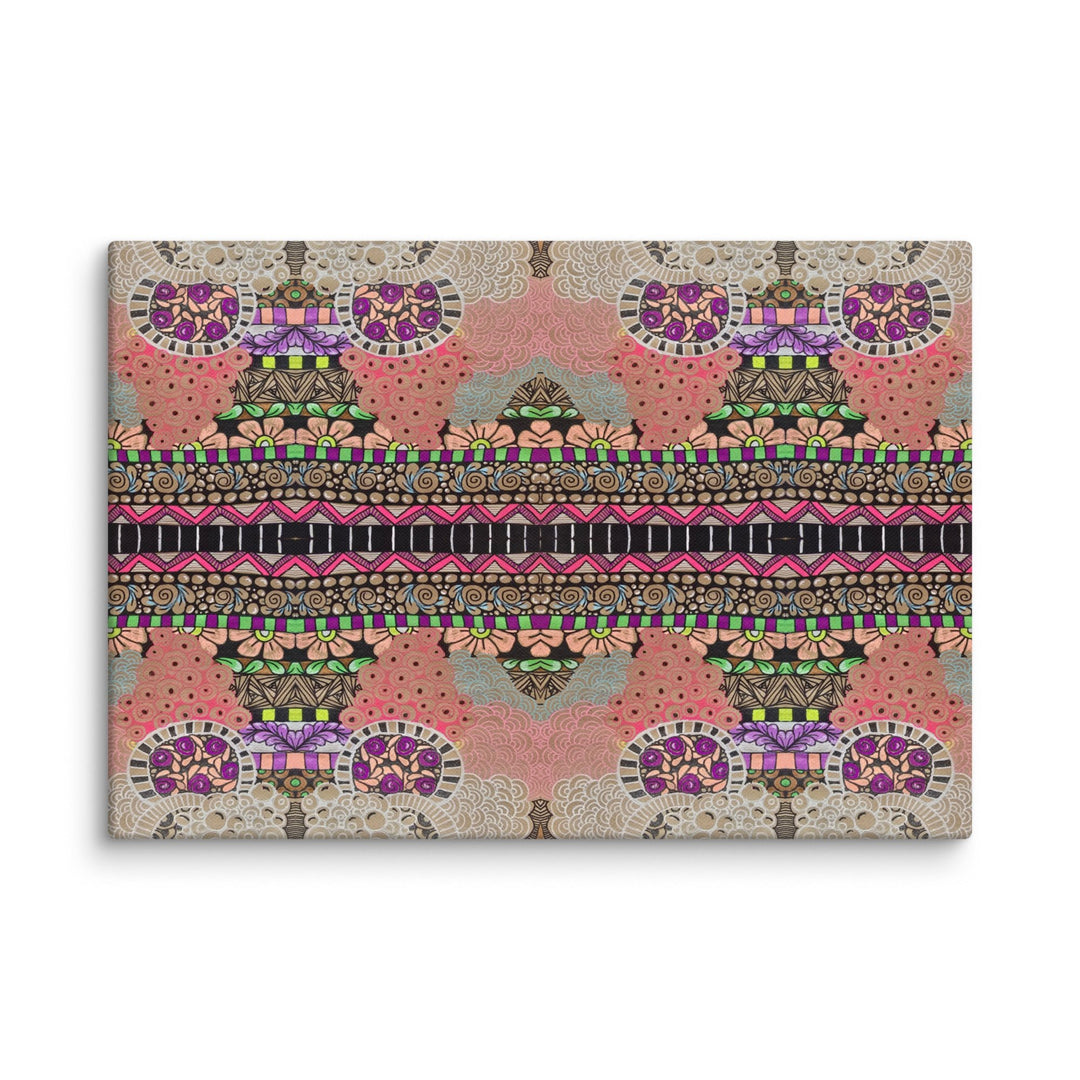 Echo Garden Abstract Canvas Art Print - Polendo Design abstract canvas art