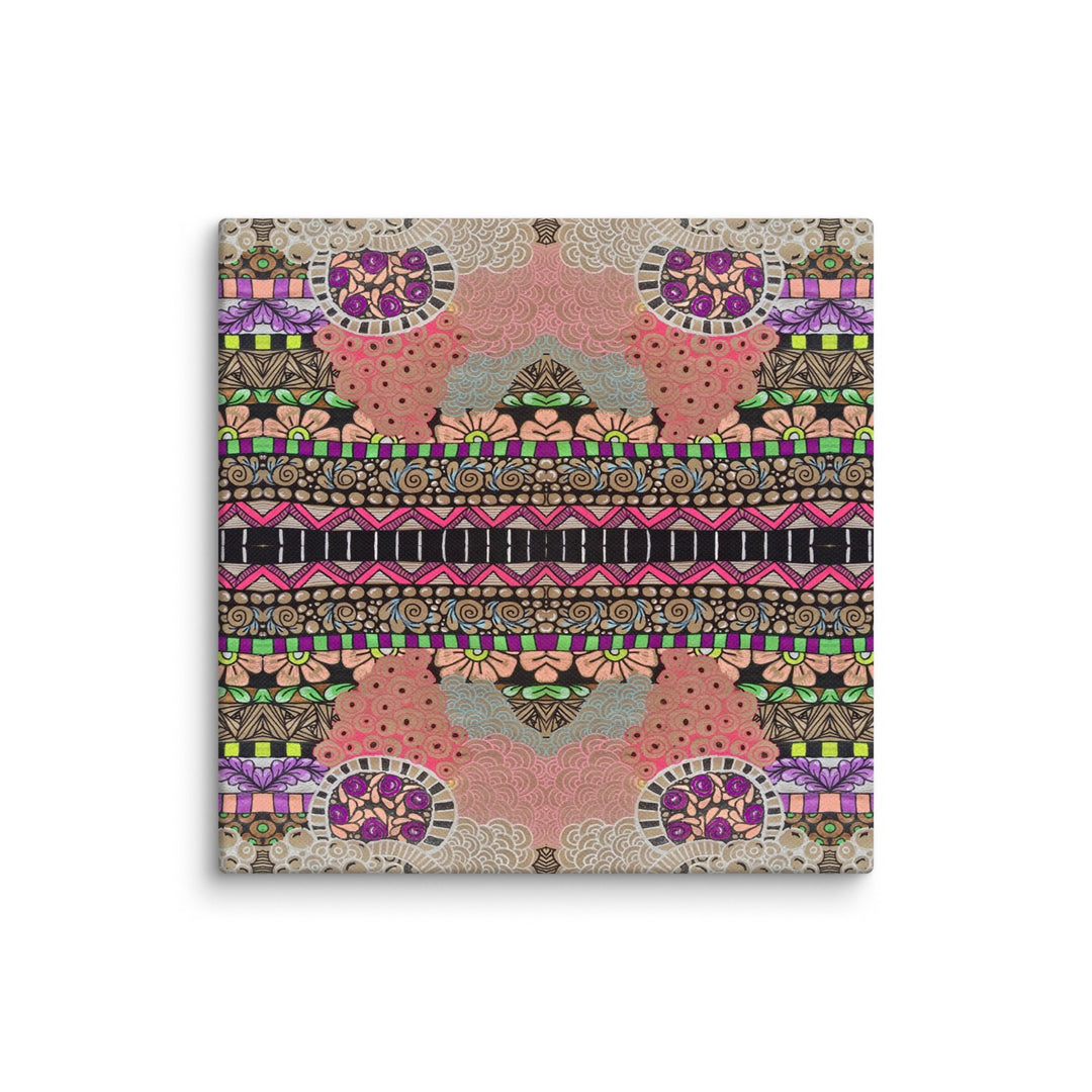 Echo Garden Abstract Canvas Art Print - Polendo Design abstract canvas art