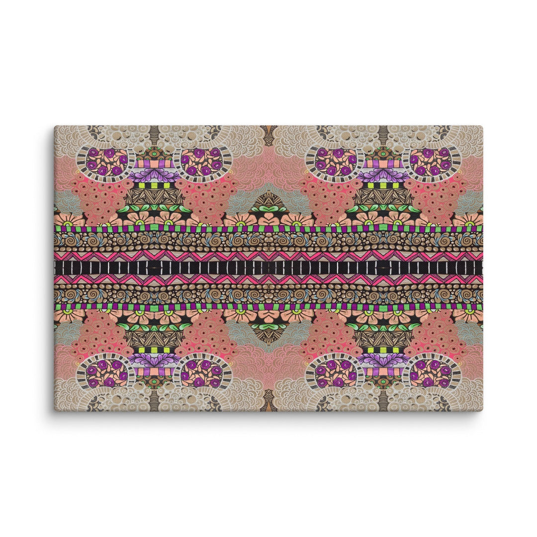 Echo Garden Abstract Canvas Art Print - Polendo Design abstract canvas art