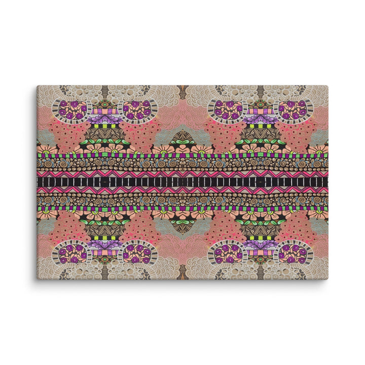 Echo Garden Abstract Canvas Art Print - Polendo Design abstract canvas art