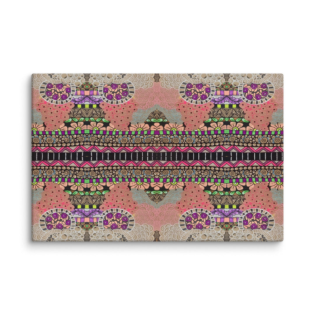 Echo Garden Abstract Canvas Art Print - Polendo Design abstract canvas art