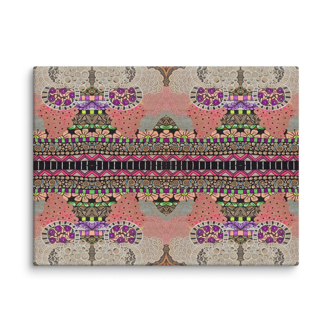 Echo Garden Abstract Canvas Art Print - Polendo Design abstract canvas art