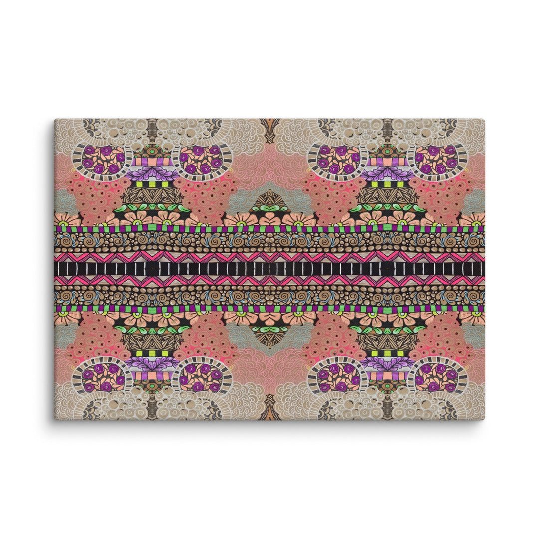 Echo Garden Abstract Canvas Art Print - Polendo Design abstract canvas art