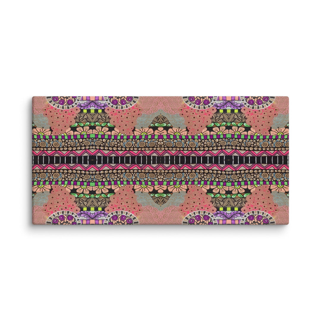 Echo Garden Abstract Canvas Art Print - Polendo Design abstract canvas art