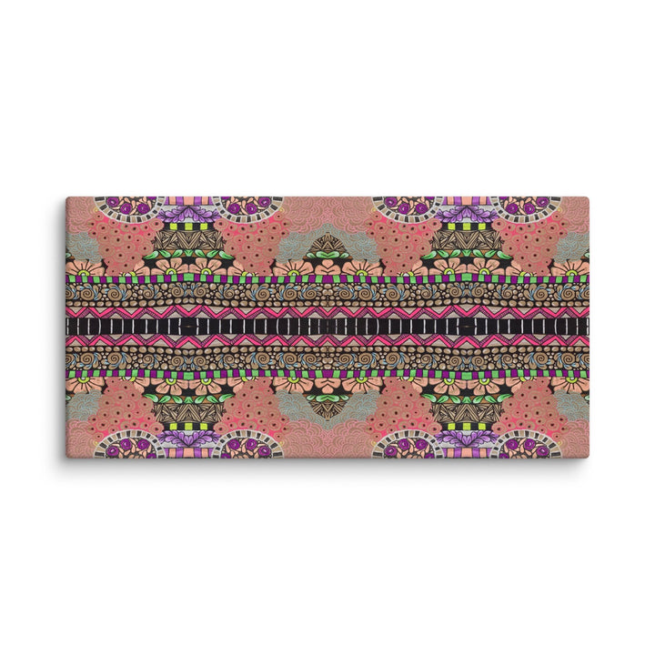 Echo Garden Abstract Canvas Art Print - Polendo Design abstract canvas art