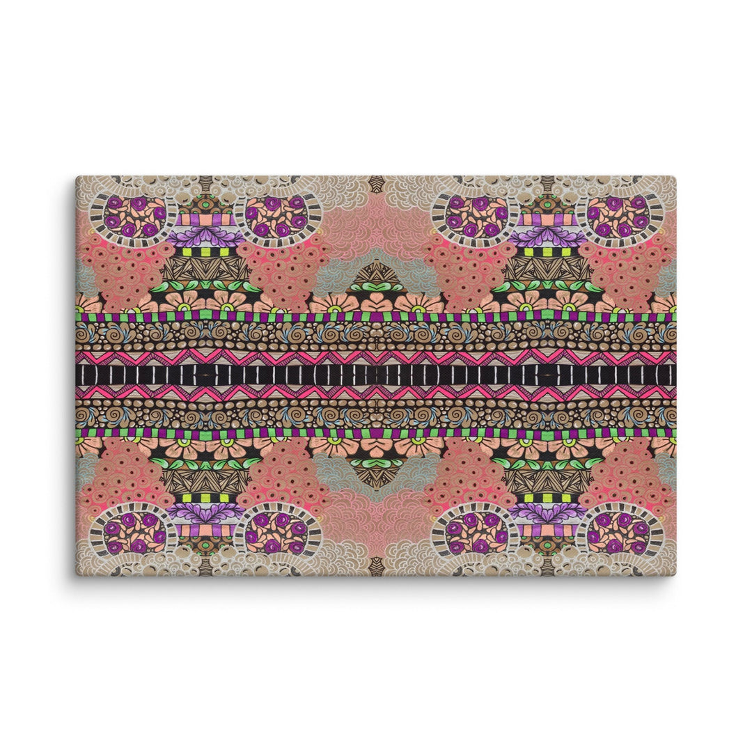 Echo Garden Abstract Canvas Art Print - Polendo Design abstract canvas art