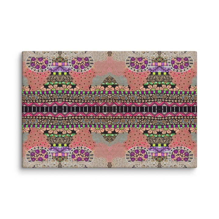 Echo Garden Abstract Canvas Art Print - Polendo Design abstract canvas art
