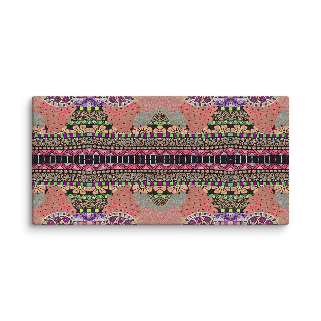 Echo Garden Abstract Canvas Art Print - Polendo Design abstract canvas art