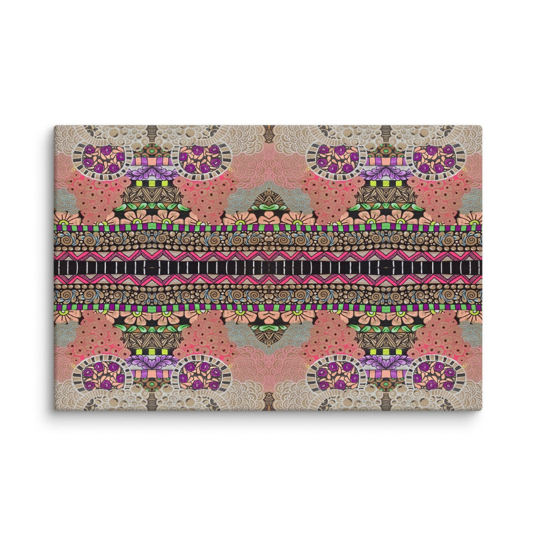 Echo Garden Abstract Canvas Art Print - Polendo Design abstract canvas art