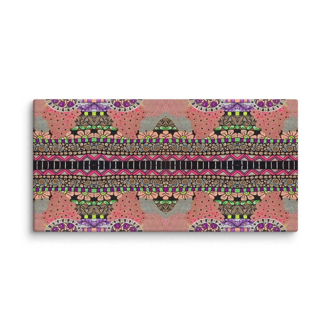 Echo Garden Abstract Canvas Art Print - Polendo Design abstract canvas art