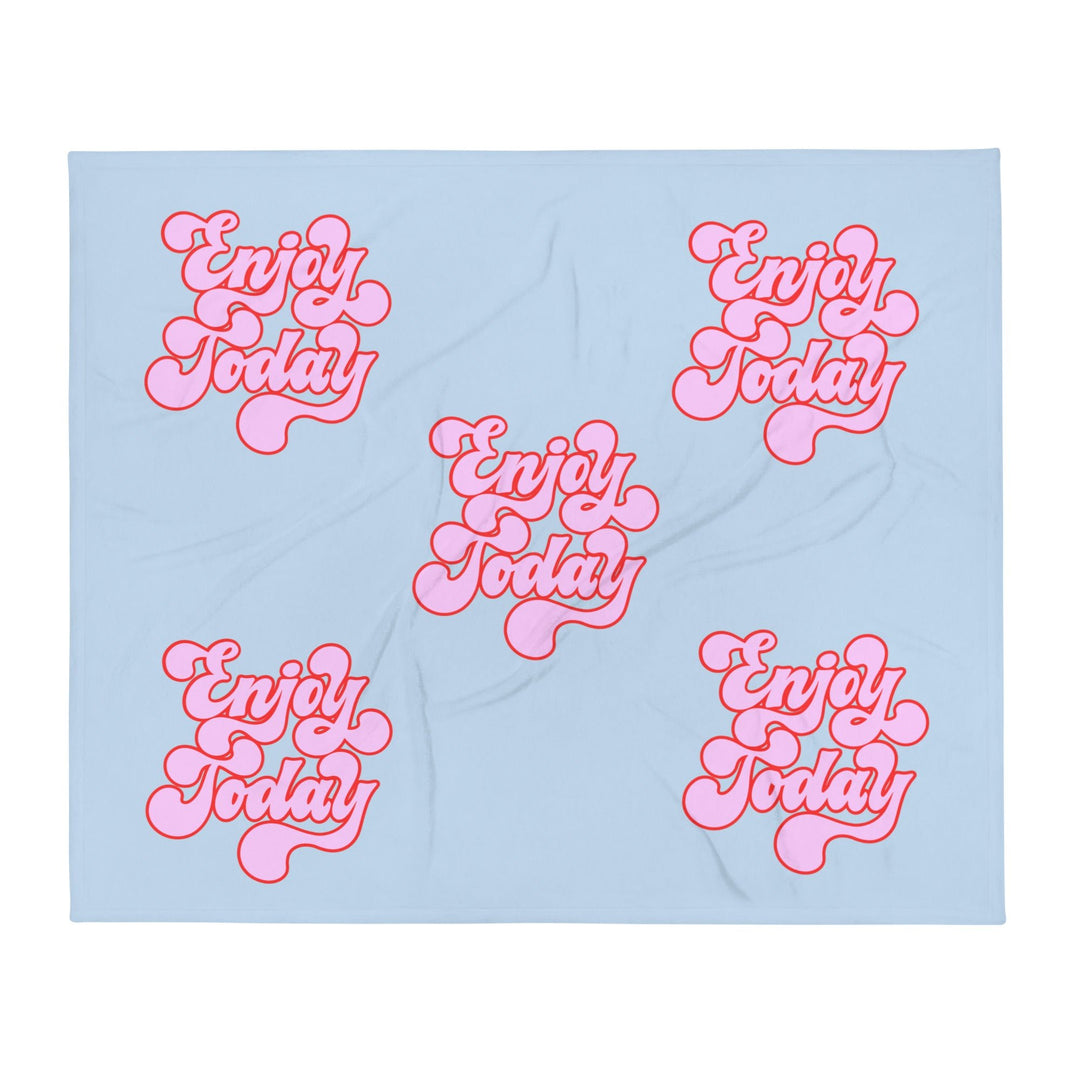 Enjoy Today Motivational Throw Blanket - Polendo Design motivational throw blanket