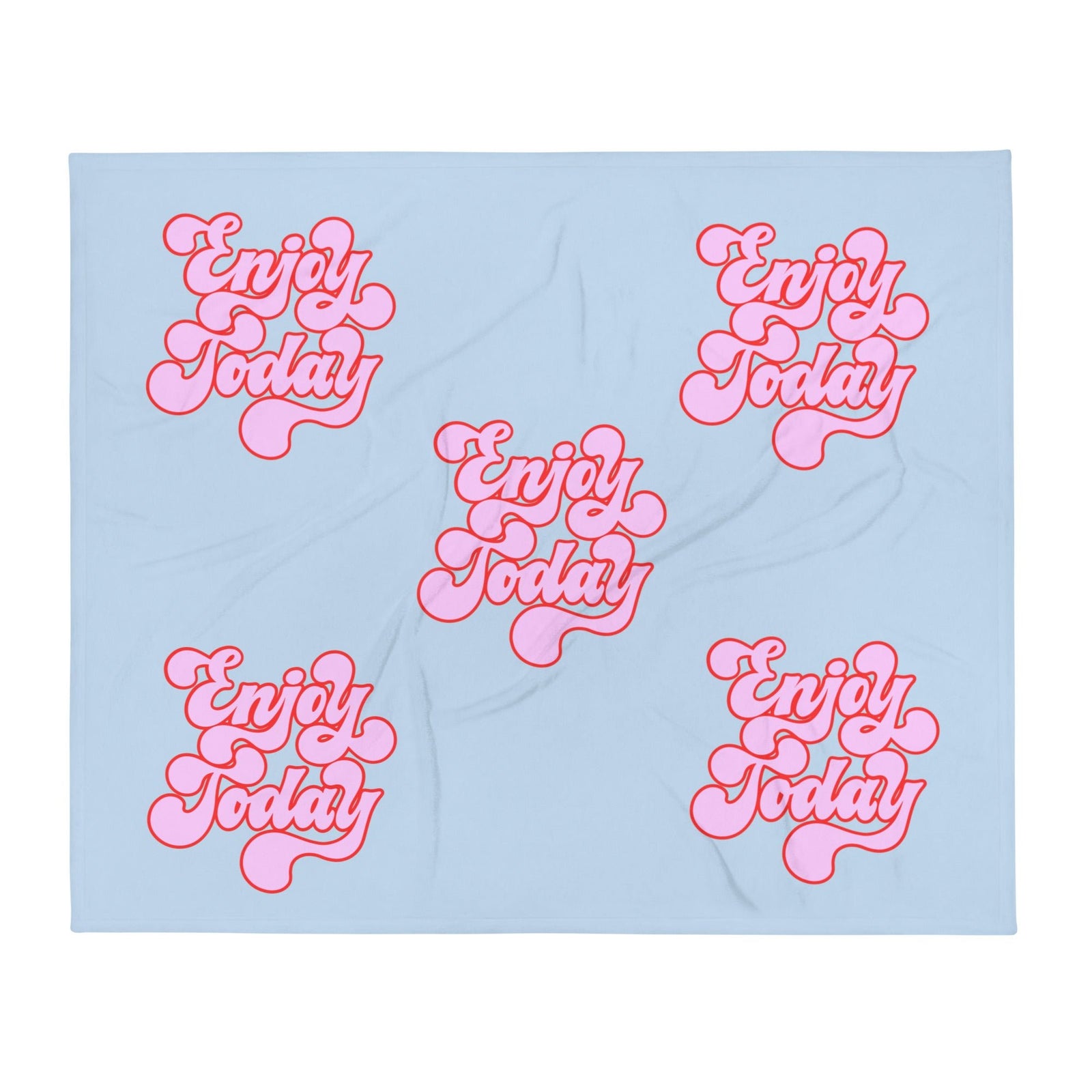 Enjoy Today Motivational Throw Blanket - Polendo Design motivational throw blanket