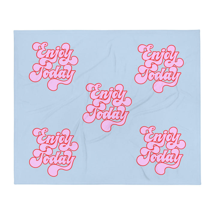 Enjoy Today Motivational Throw Blanket - Polendo Design motivational throw blanket