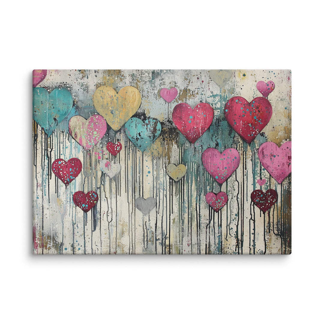 Falling in Love Canvas Wall Art - Polendo Design Falling in Love Canvas