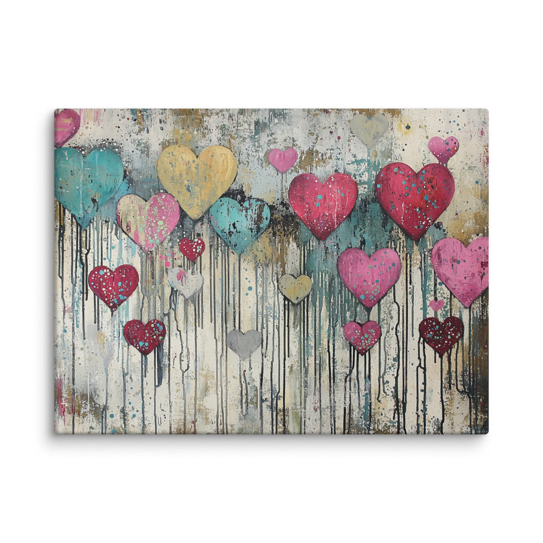 Falling in Love Canvas Wall Art - Polendo Design Falling in Love Canvas