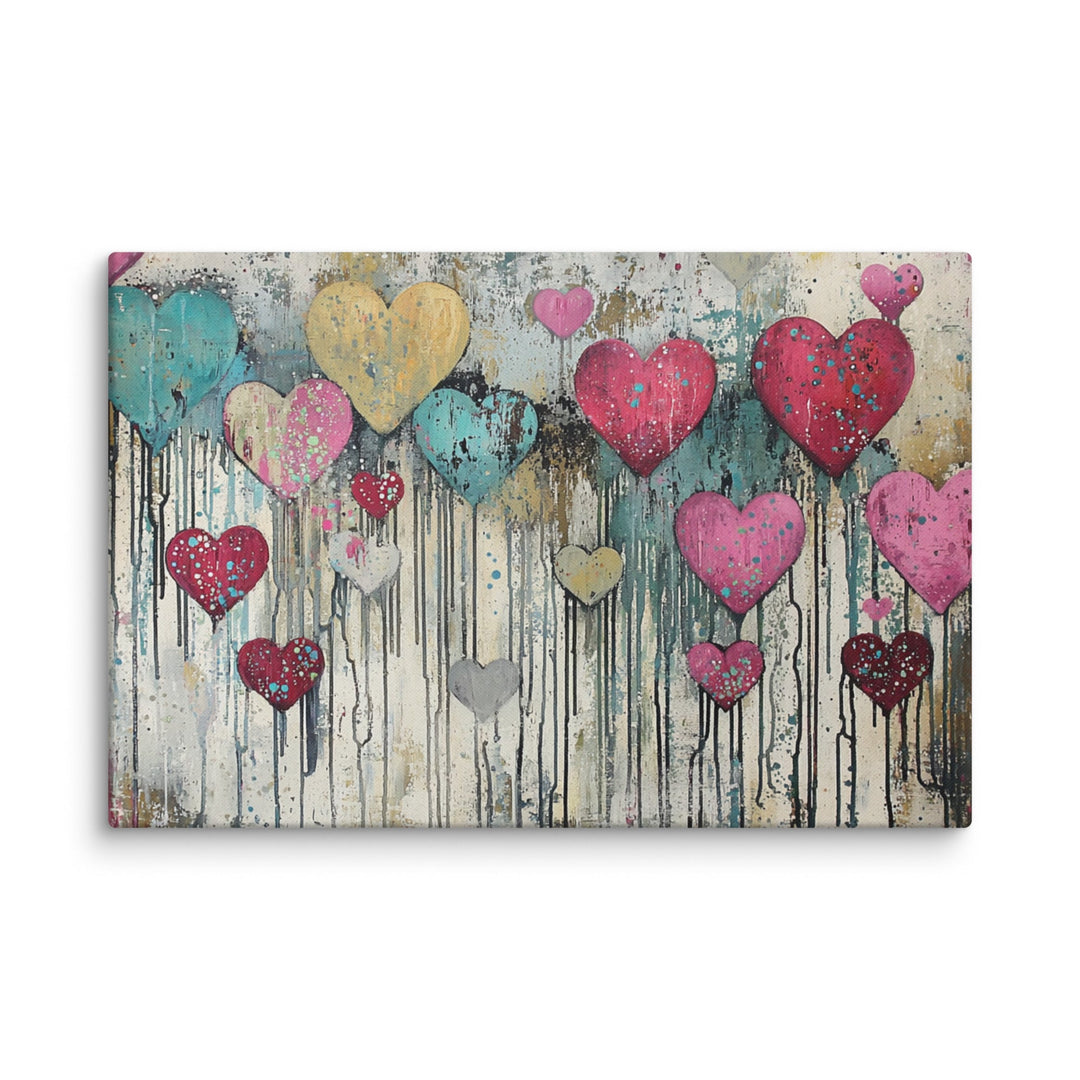 Falling in Love Canvas Wall Art - Polendo Design Falling in Love Canvas