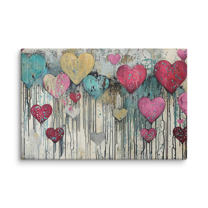 Falling in Love Canvas Wall Art - Polendo Design Falling in Love Canvas