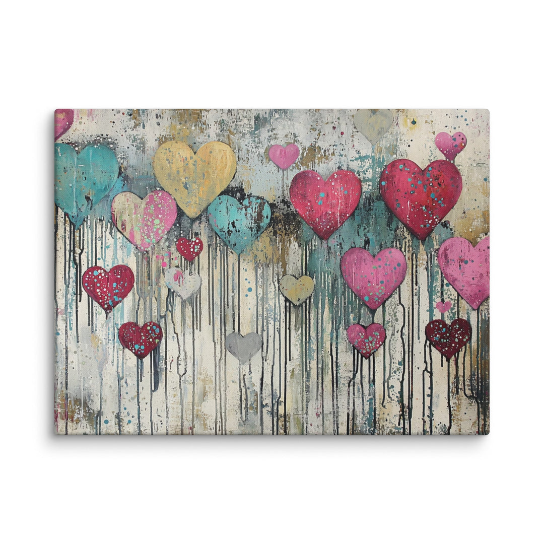 Falling in Love Canvas Wall Art - Polendo Design Falling in Love Canvas