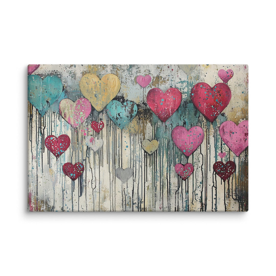 Falling in Love Canvas Wall Art - Polendo Design Falling in Love Canvas