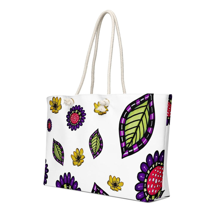 Garden Static Pattern Oversized Weekender Bag - Polendo Design