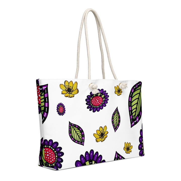 Garden Static Pattern Oversized Weekender Bag - Polendo Design