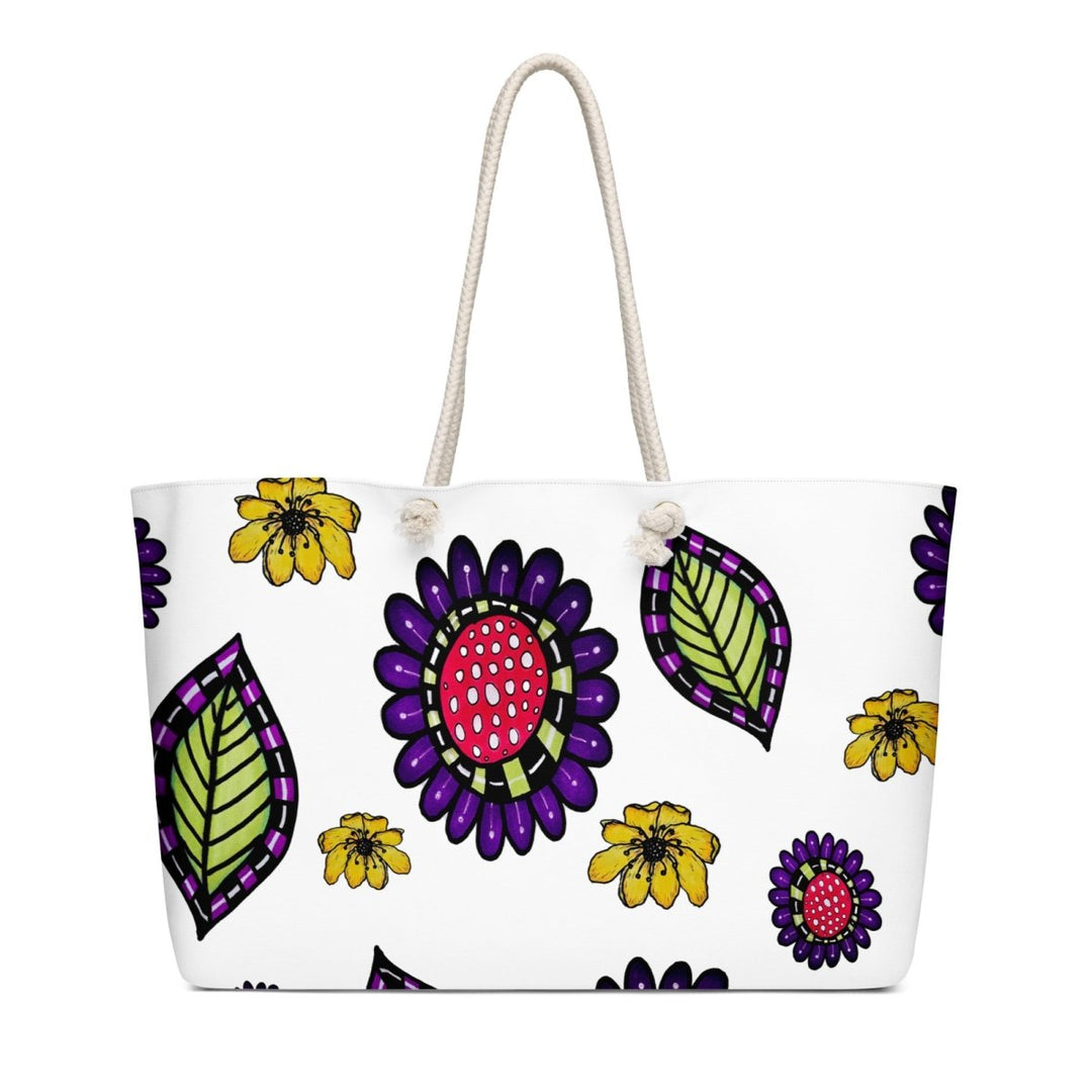 Garden Static Pattern Oversized Weekender Bag - Polendo Design