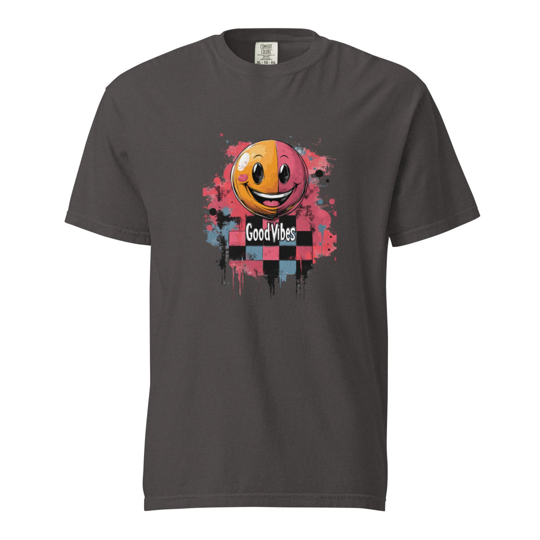 "Good Vibes" garment-dyed heavyweight t-shirt - Polendo Design Tops &amp; Tees - T-Shirts