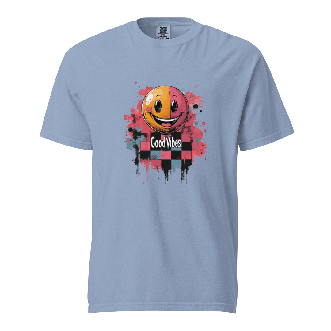 "Good Vibes" garment-dyed heavyweight t-shirt - Polendo Design Tops &amp; Tees - T-Shirts