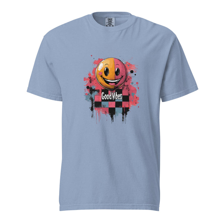 "Good Vibes" garment-dyed heavyweight t-shirt - Polendo Design Tops &amp; Tees - T-Shirts