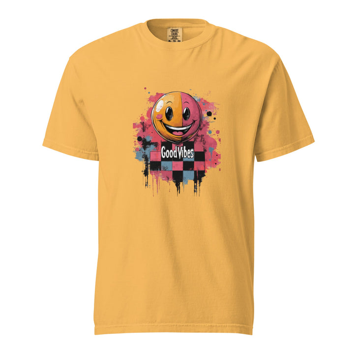 "Good Vibes" garment-dyed heavyweight t-shirt - Polendo Design Tops &amp; Tees - T-Shirts