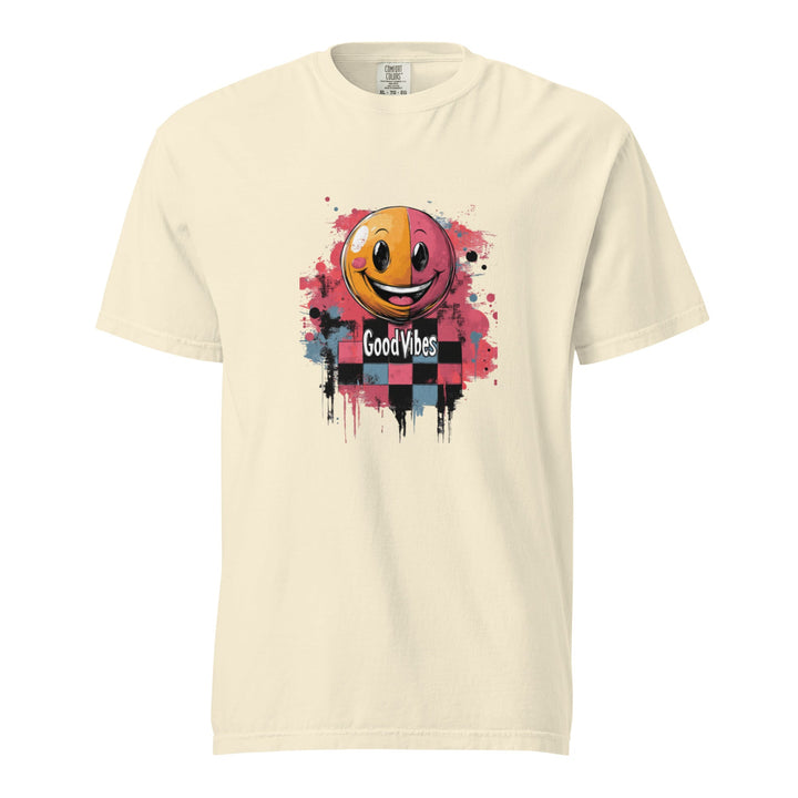 "Good Vibes" garment-dyed heavyweight t-shirt - Polendo Design Tops &amp; Tees - T-Shirts