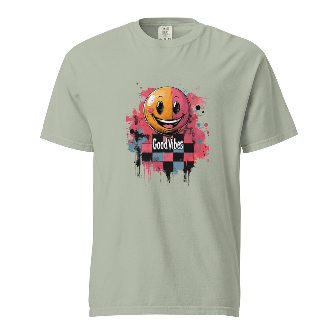 "Good Vibes" garment-dyed heavyweight t-shirt - Polendo Design Tops &amp; Tees - T-Shirts