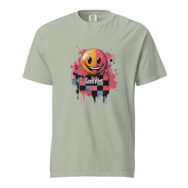 "Good Vibes" garment-dyed heavyweight t-shirt - Polendo Design Tops &amp; Tees - T-Shirts