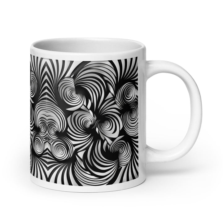 Gravity in Motion Abstract Art Coffee Mug - Polendo Design abstract art coffee mug
