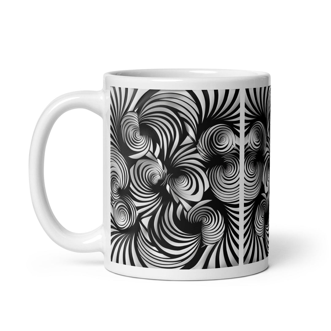 Gravity in Motion Abstract Art Coffee Mug - Polendo Design abstract art coffee mug