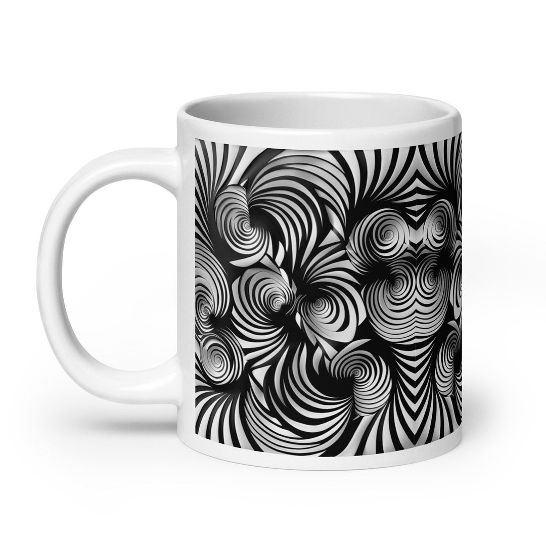 Gravity in Motion Abstract Art Coffee Mug - Polendo Design abstract art coffee mug