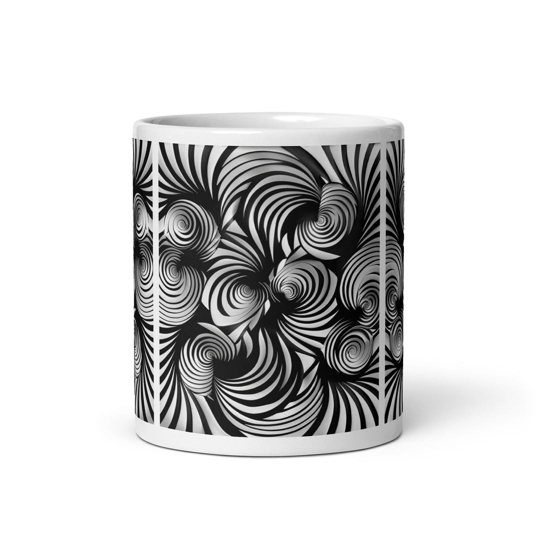 Gravity in Motion Abstract Art Coffee Mug - Polendo Design abstract art coffee mug