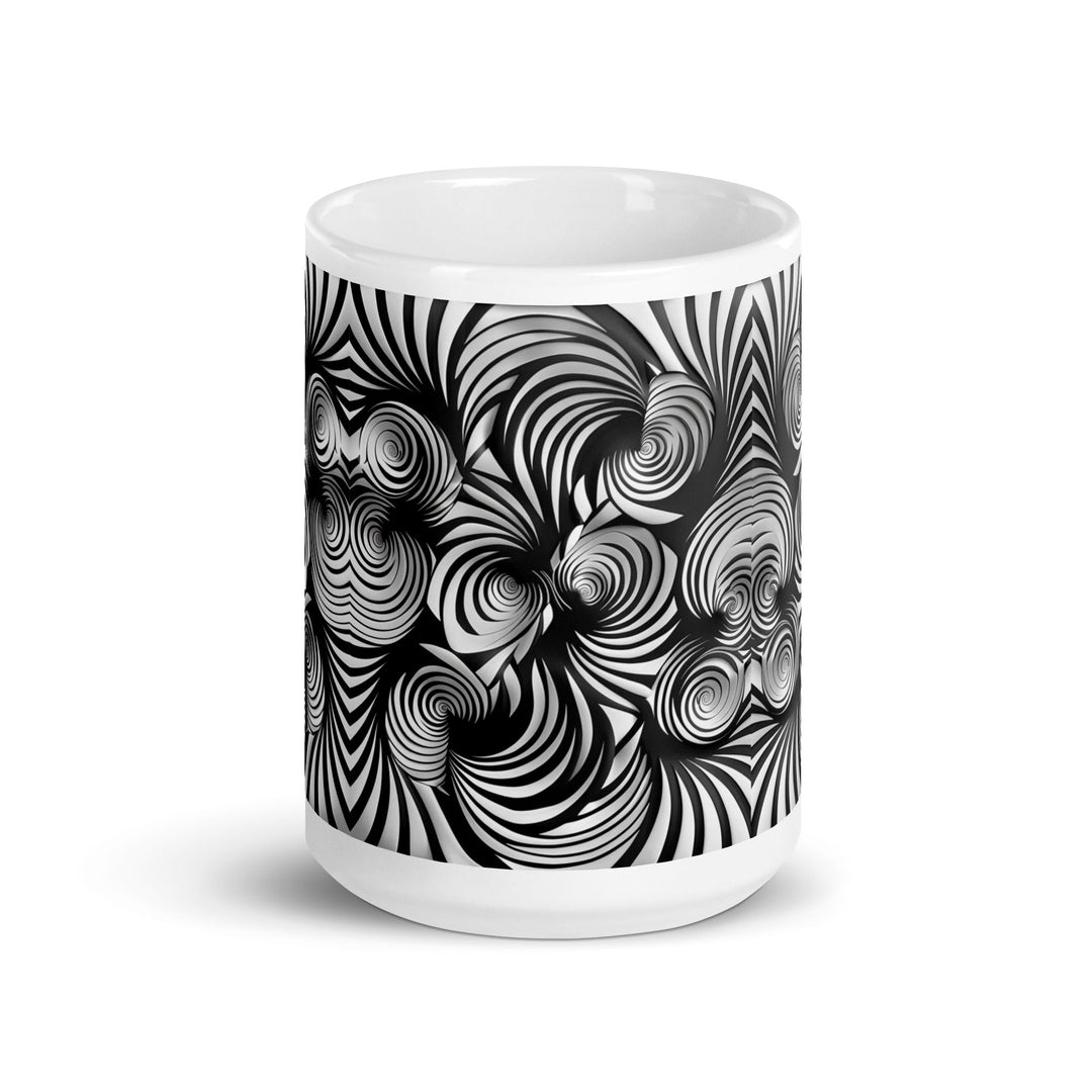 Gravity in Motion Abstract Art Coffee Mug - Polendo Design abstract art coffee mug