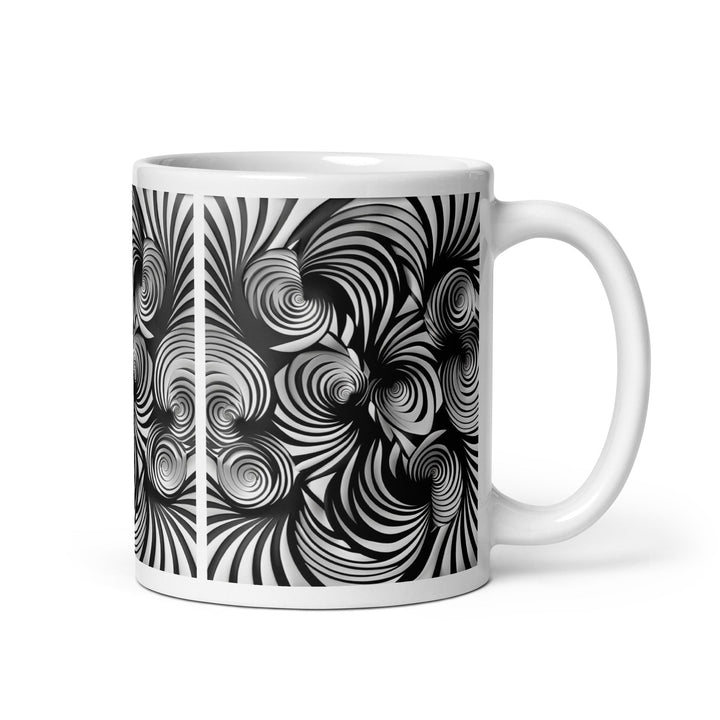 Gravity in Motion Abstract Art Coffee Mug - Polendo Design abstract art coffee mug