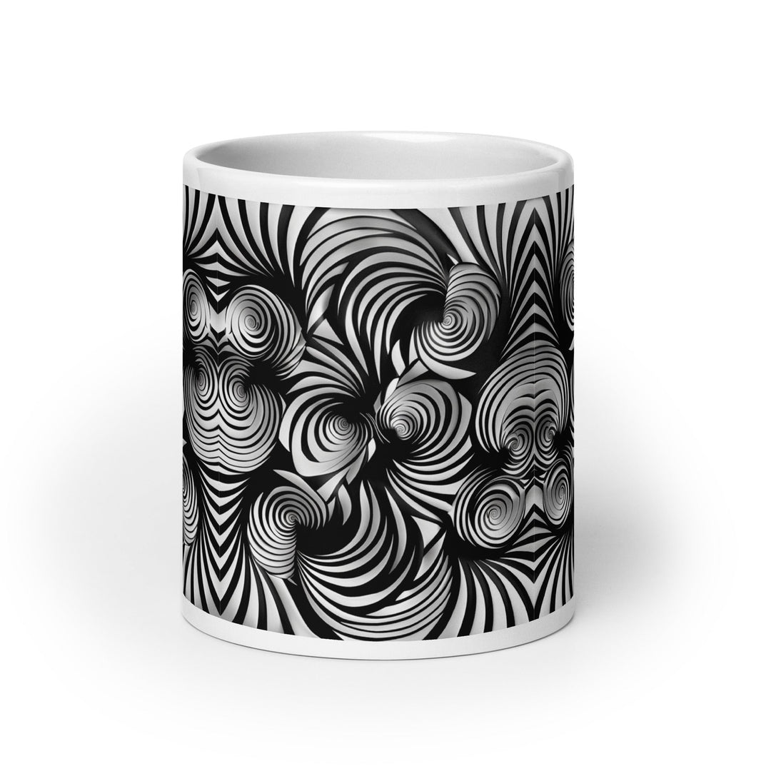 Gravity in Motion Abstract Art Coffee Mug - Polendo Design abstract art coffee mug