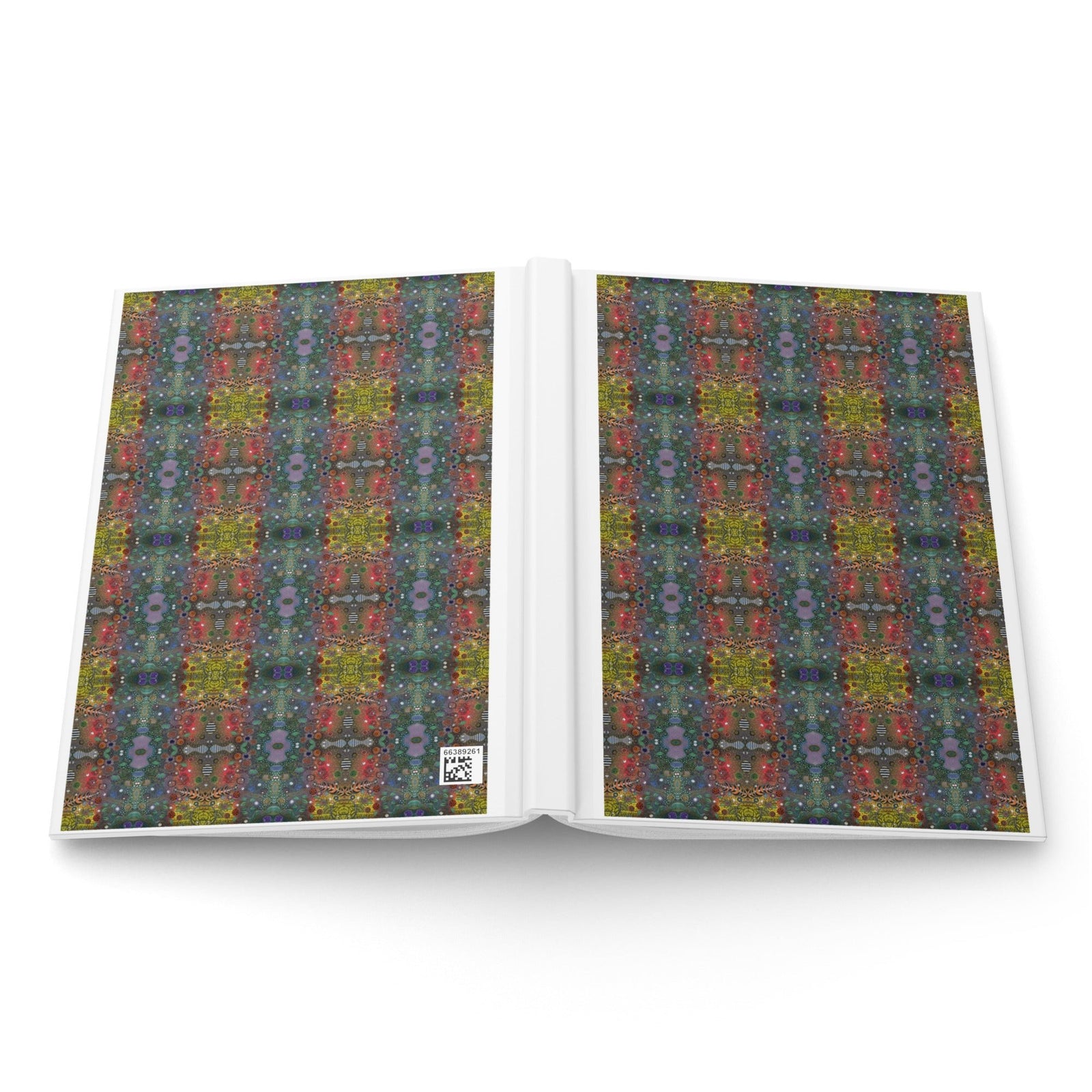 Infinite Rhythm Grid Hardcover Journal – Matte Notebook - Polendo Design hardcover journal