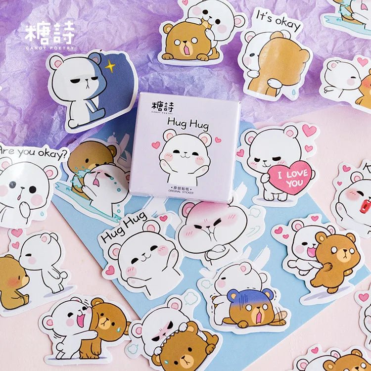 Kawaii Sticker Pack (45pcs) – Cute Planner &amp; Journaling Stickers - Polendo Design kawaii sticker pack