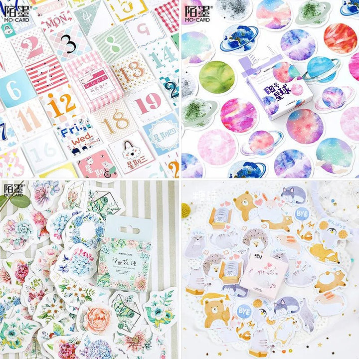 Kawaii Sticker Pack (45pcs) – Cute Planner &amp; Journaling Stickers - Polendo Design kawaii sticker pack