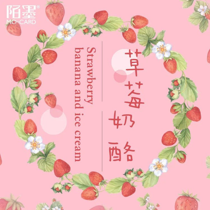 Kawaii Strawberry Sticker Set – Cute Scrapbook &amp; Journal Stickers - Polendo Design kawaii strawberry sticker set