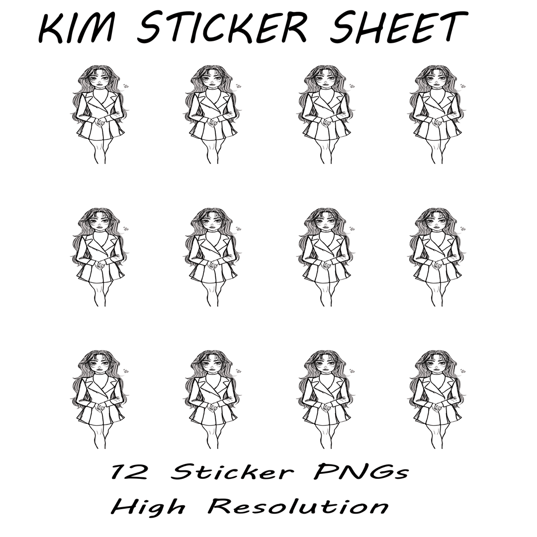 Kim Transparent PNG – Character Design Asset - Polendo Design