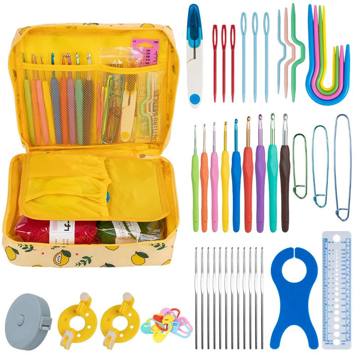 Knitting &amp; Crochet Hook Set – Professional Craft Tools - Polendo Design