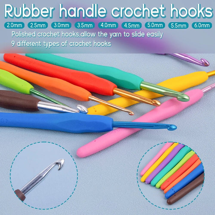Knitting &amp; Crochet Hook Set – Professional Craft Tools - Polendo Design