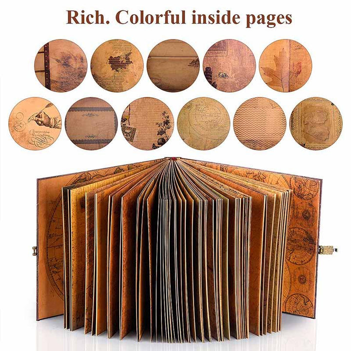 Kraft Paper Vintage Balloon “Our Adventure Book” Scrapbook - Polendo Design