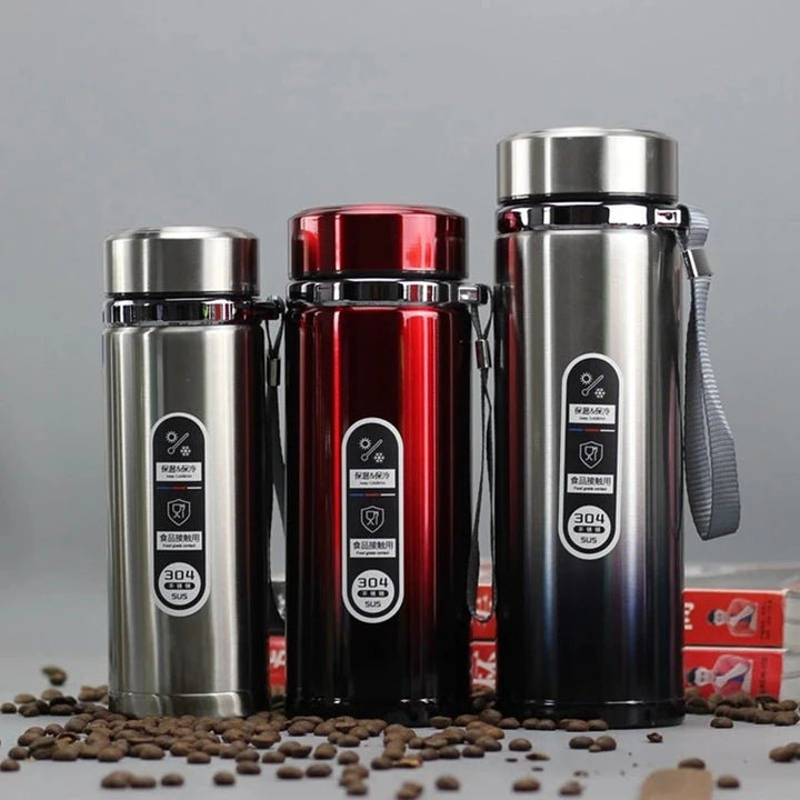 Large Stainless Steel Thermos Tumbler - Polendo Design
