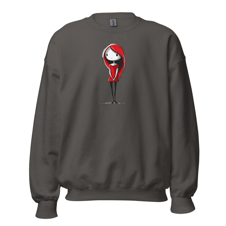 Little Red Heart Unisex Heart Sweatshirt - Polendo Design unisex heart sweatshirt